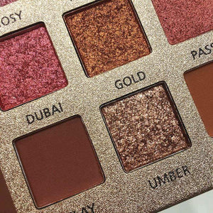 Beauty Glazed 18 Color Glitter Matte Eyeshadow Palette Makeup Glitter Pigment Smoky Eyeshadow Palette Waterproof Cosmetics TSLM2 (as picture)