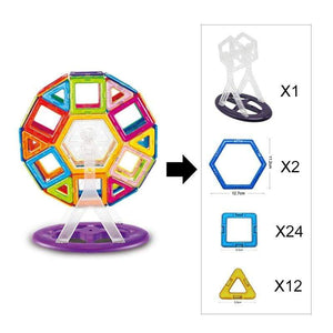 Big Size Magnetic Designer Magnet Building Blocks Single Piece Accessories Part  3D Educational constructor Toys For Kids Gift