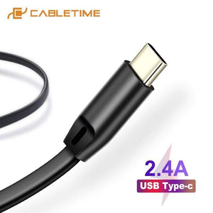 Cabletime USB C Cable for Oneplus Xiaomi USB Cable to Type C Fast Charge Cable for Huawei Mate30/20 P30/20 Nintendo C143