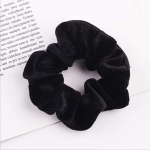 33Colors Korea Velvet Hair Scrunchie Elastic Hair Bands Solid Color Women Girls Headwear Ponytail Holder Hair Accessories