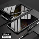 Magnetic Tempered Glass Privacy Metal Case For iphone 11Pro XR XS 11 Pro MAX X 8 7 6 6S Plus 360 Magnet Antispy Protective Cover