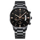 NIBOSI Mens Watches Luxury Top Brand Gold Watch Men Relogio Masculino Automatic Date Watch Quartz Luminous Calendar Wristwatch