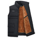 Fletiter Mens Down Vests Winter Jackets Waistcoat Men Fashion Sleeveless Solid Zipper Coat Overcoat keep Warm Plus Size 4xl
