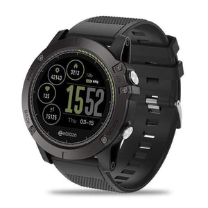 Oiko Store  Black Zeblaze VIBE 3 HR Rugged Inside Out HR Monitor 3D UI All-day Activity Record 1.22' IPS Smart Watch
