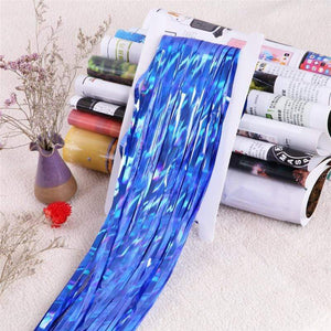 Oiko Store  Blue / 2M 2M Rainbow Backdrop Foil Curtains Photography Background Supplies Birthday Party Decoration Graduation 2019 Decorations for Home