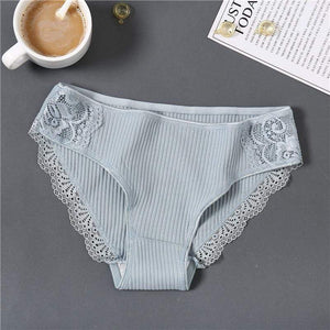 New Sexy Lace Panties For Women Girls Underwear Cotton Panty 2019 Soild Elasticity Comfortable Low-Rise Lingerie Panties M L XL