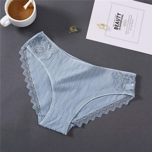 New Sexy Lace Panties For Women Girls Underwear Cotton Panty 2019 Soild Elasticity Comfortable Low-Rise Lingerie Panties M L XL