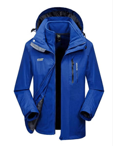 Autumn Winter Thick Warm Windbreaker Jacket Men Plus Size M-3XL Jaqueta Masculina Slim Fit  Men Sport Hooded Bomber Jacket Men