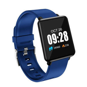 Oiko Store  Blue XANES® J10 1.44'' IPS Color Touch Screen IP67 Waterproof Smart Watch Heart Rate Monitor Multiple Sports Sports Modes Fitness Exercise Bracelet