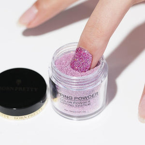 BORN PRETTY Holographic Dip Nail Powders Gradient Dipping Glitter Decoration Lasting than UV Gel Natural Dry Without Lamp Cure