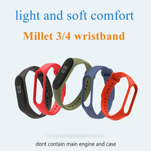 Bracelet for Xiaomi Mi Band 4 3 Sport Strap watch Silicone wrist strap For xiaomi mi band 3 4 accessories Miband 3 4 Strap