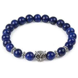 Oiko Store bracelet lapis lazuli owl Unisex Bracelet - Owl Buddha