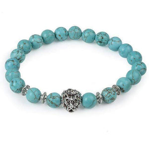 Oiko Store bracelet turquoise lion Unisex Bracelet - Owl Buddha