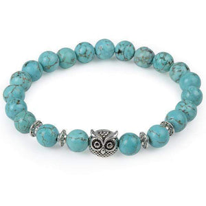 Oiko Store bracelet turquoise owl Unisex Bracelet - Owl Buddha