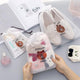 Brown Bear Transparent Cosmetic Bag Travel Makeup Case Women Zipper Make Up Bath Organizer Storage Pouch Toiletry Wash Beaut Kit