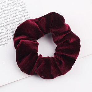 33Colors Korea Velvet Hair Scrunchie Elastic Hair Bands Solid Color Women Girls Headwear Ponytail Holder Hair Accessories