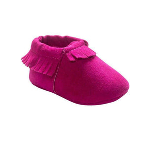 Newborn Toddler Infant Boys Girls Tassel Shoes Toddler Soft Sole Coral Velvet Baby Moccasins Shoes Baby Crib Shoes PU