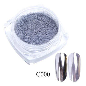 Oiko Store  C000 0.5g Nail Mirror Glitter Powder Metallic Color Nail Art UV Gel Polishing Chrome Flakes Pigment Dust Decorations Manicure TRC/ASX
