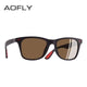 AOFLY NEW DESIGN Ultralight TR90 Polarized Sunglasses Men Women Driving Square Style Sun Glasses Male Goggle UV400 Gafas De Sol