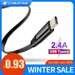 Cabletime USB C Cable for Oneplus Xiaomi USB Cable to Type C Fast Charge Cable for Huawei Mate30/20 P30/20 Nintendo C143