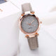 Casual Women Romantic Starry Sky Wrist Watch Leather Rhinestone Designer Ladies Clock Simple Dress Gfit  Montre Femme@50