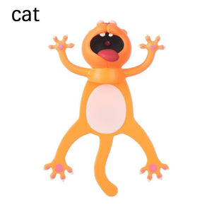3D Creative PVC Material Stereo Cartoon Marker Animal Style Bookmarks Cute Cat Funny Student School Stationery For Children Gift