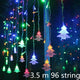 Oiko Store  Colorful 2 / 220v EU PLUG Christmas Decorations for Home Lights Outdoor Led String Warm White Kerst 12 Lamp