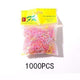 Oiko Store  Colour 5 200/1000PCS Cute Girls Colourful Ring Disposable Elastic Hair Bands Ponytail Holder Rubber Band Scrunchies Kids Hair Accessories