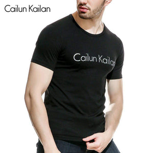 Cotton casual CAILUN KAILAN printing men's T-shirt top fashion short-sleeved men's T-shirt men's Tshirt shirt men's T shirt 2019