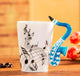 Creative Music Violin Style Guitar Ceramic Mug Coffee Tea Milk Stave Cups with Handle Coffee Mug Novelty Gifts