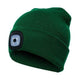 Unisex Outdoor Cycling Hiking LED Light Knitted Hat Winter Elastic Beanie Cap