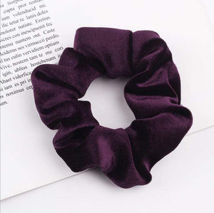 33Colors Korea Velvet Hair Scrunchie Elastic Hair Bands Solid Color Women Girls Headwear Ponytail Holder Hair Accessories