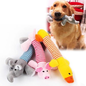 Oiko Store  Dog Cat Pet Chew Toys Canvas Durability Vocalization Dolls Bite Toys for Dog Accessories Pet Dog Products High Quality Cute
