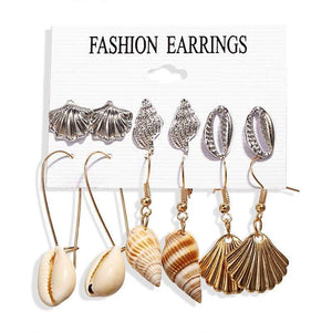 IF ME Vintage Geometric Tassel Dangle Earrings For Women Gold Color Leaf Heart Flower Statement Drop Earring Brincos Jewelry NEW