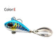 Oiko Store  E / 10g OUTKIT New Metal Mini VIB With Spoon Fishing Lure 6g10g17g25g 2cm Fishing Tackle Pin Crankbait Vibration Spinner Sinking Bait