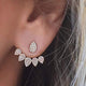 New Crystal Flower Drop Earrings for Women Fashion Jewelry Gold Silver Rhinestones Earrings Gift for Party and Best Friend