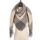 2019 new designer brand women cashmere scarf triangle winter scarves lady shawls and wraps knit blanket neck striped foulard