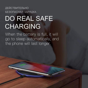 ESVNE 10W Fast Wireless Charger for iPhone X Xs MAX XR 8 plus Charging for Samsung S8 S9 Plus Note 9 8 USB Phone Qi Charger Pad