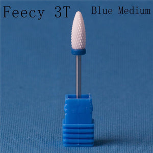 Oiko Store  Feecy 3T Blue M Milling Cutter For Manicure Ceramic Mill Manicure Machine Set Cutter For Pedicure Electric Nail Files Nail Drill Bit Feecy