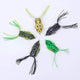 Oiko Store  FervorFOX 1PC soft tube bait japan plastic fishing lures frog lure treble hooks Topwater ray frog 5.5CM 13G artificial soft bait