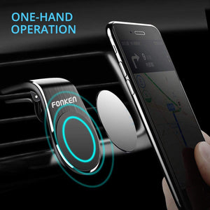 FONKEN Magnetic Car Phone Holder Mount Stand Universal Air Vent Clip Mount for iPhone 11 Pro Max Huawei Xiaomi in GPS Navigation