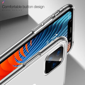 For iPhone 11 2019 Case Slim Clear Soft TPU Cover Support Wireless Charging for iPhone 11 Pro Max 5.8in 6.1in 6.5in X XR XS MAX