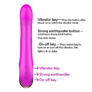 G Spot Dildo Vibrator Sex Toys for Woman One-click Climax Powerful Vibration Clit Stimulator Female Masturbator Sex Product