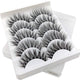 Oiko Store  GL703 SEXYSHEEP 5Pairs 3D Mink Hair False Eyelashes Natural/Thick Long Eye Lashes Wispy Makeup Beauty Extension Tools