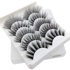 Oiko Store  GL900 SEXYSHEEP 5Pairs 3D Mink Hair False Eyelashes Natural/Thick Long Eye Lashes Wispy Makeup Beauty Extension Tools