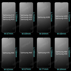 Glass for Samsung Galaxy A50 A70 A10 Screen Protector Tempered Glass for Samsung A50 A70 A10 A30 A40 A20 A20e A30S M20 A60 A80
