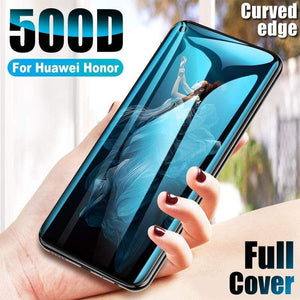 Glass on For Honor 20 9 10 Pro Lite V20 Full Cover 500D Screen protector Tempered Protective glass for Huawei P20 Pro P30 Lite
