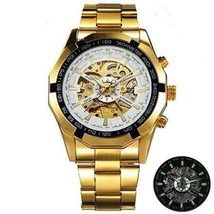 Winner Watch Men Skeleton Automatic Mechanical Watch Gold Skeleton Vintage Man Watch Mens FORSINING Watch Top Brand Luxury