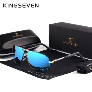KINGSEVEN Men Vintage Aluminum Polarized Sunglasses Classic Brand Sun glasses Coating Lens Driving Eyewear For Men/Wome