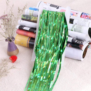 Oiko Store  Green / 2M 2M Rainbow Backdrop Foil Curtains Photography Background Supplies Birthday Party Decoration Graduation 2019 Decorations for Home